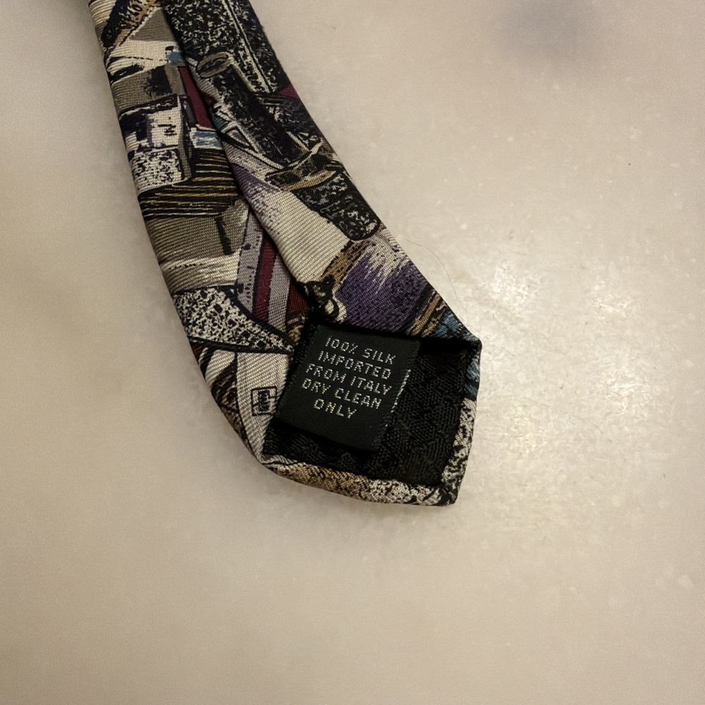 Vintage Rohde Royce Men's Novelty Necktie Computer Science Engineer Architect - Picture 3 of 6